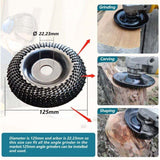 Wood sanding disc 125 mm, 3-piece sanding discs for shaping, sanding and cutting. Wheel for angle V1188-TAL-01210