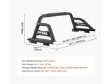 Truck Bed Roll Bar Universal Chase Rack for Full-Size Pickup Carbon Steel V952-TYKKCCFGGBDXY2J8RV0