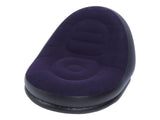 Inflatable Sofa Chair Stylish Simple Soft Flocking Blow Up Lounger Chair with Footstool for Living V1294-YM0901-3116240012712