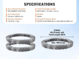 Razors, 98 ft Razor Barbed, 2 Rolls Razor Fencing Razor Fence, Razor Ribbon Barbed V952-JSSWDPCS98YCH9ZJJV0