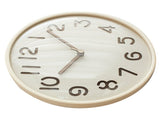 12 Inch Wooden Wall Clock Silent Non Ticking Wall Clock Battery Operated Round for Kitchen Home V1294-YM0901-3115240110411
