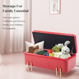 Storage Ottoman Stool Bench Seat 97cm PU Leather RED V274-FT-GQ104-RD