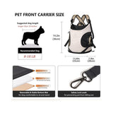 Versatile Front-Facing Pet Carrier Backpack with Breathable Mesh and Safety Leash for Small Cats and V1341-ZY-GNPC67UX-BEIGE