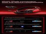 AWEI AT36 TriMode Wireless Gaming Headset, LowLatency 2.4G Bluetoothred V1300-AT36-RED