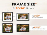 8x10 Picture Frame Set of 2 & 8.5x11 Picture Frame Bulk-6 Pack V1258-DP02-C-996
