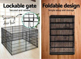 24" 8 Panel Pet Dog Playpen Puppy Exercise Cage Enclosure Fence Play Pen V610-FLATIRON-24