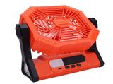 Portable Camping Fan 10000mAh Rechargeable Battery Powered Fan with Light for Picnic Barbecue V1294-YM0901-3113250051511