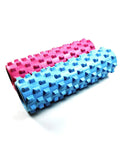 Black Solid Yoga Foam Roller 45cm -Colorful Wolf Tooth Design Muscle Relaxation Massage Stick for V888-ELOSUNG20286