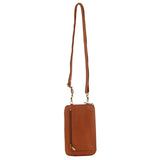Pierre Cardin Ladies Leather Cross Body Bag/Wallet Bag/Clutch Wallet - Cognac V563-PC-3525-92-COGNAC