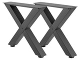 Table Legs, 750 x 600 mm Steel Furniture Legs, Modular Design, Easy Assembly, 1000 kg Max V952-ZTCFKXX2824IDAGR1001V0