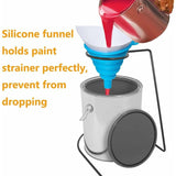 200 pcs Nylon Conical Paint Filter For Car Paint With Silicone Funnel Filter For Filtering Car V1188-MS-227-0752