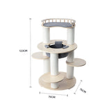 HONEYPOTCAT Harmony Wood Cat Tower - 123cm V390-DE220052