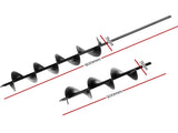 Giantz Power Garden Spiral Auger Hole Digger Earth Drill Bit 75x300 & 600mm PP-10-75X3600-BK