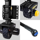 Gen3 Mini Mover 12V 550W Electric Motorised Jockey Wheel - Black NT0405-XG3-BK