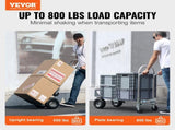 Aluminum Truck, 2 in 1, 363 kg Max Load Capacity, Heavy Duty Industrial Convertible Folding V952-DGNSTHC800BEQ4JJTV0