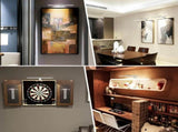 Picture Lights for Wall Plug in or Hardwired,3000K Warm White Dart Board Lights with V1171-CB-BOM001536