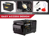 Diesel Generator Single Phase 8.4kw Rated Diesel 6kw 13hp Portable V379-DIESLGEN840005