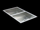 770x450mm Handmade Stainless Steel Undermount / Topmount Kitchen Sink with Waste V63-770065