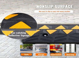 Rubber Curb Ramp 9.4 cm Rise Height Sidewalk Curb Ramp, 25 cm Width 100 cm Length Driveway Ramp for V952-SJDLYPDGB139420KPV0