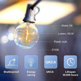 26 Bulb LED Outdoor String Lights Waterproof for Patio Garden Party, 15 m V1189-WXF-521-0012