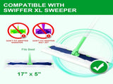 50 Count Disposable Dry Sweeping Cloths 4 Pack Reusable Microfiber Mop Pads for Swiffer Sweeper V1258-DP02-F-253