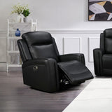 1 Seater Electric Leather/PVC Black Recliner V43-REC-FNX1RBL