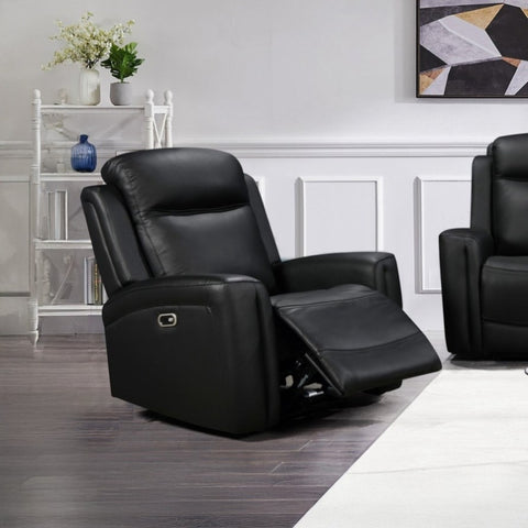 1 Seater Electric Leather/PVC Black Recliner V43-REC-FNX1RBL