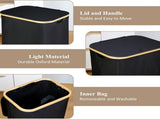 Laundry Hamper with Lid - Waterproof Freestanding Laundry Basket with Removable Liner Bag, V1258-DP02-C-1294