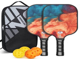Vintage Fiberglass Pickleball Paddle Set - Vibrant Design for Enhanced Gameplay V888-ELOSUNG12365