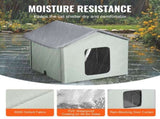 Heated Cat House, Outdoor Kitty Shelter with Adjustable Temperature and Timer, 600D Oxford Cloth V952-FWSBYMBHSNJB0APUQV3