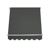 Instahut Window Fixed Pivot Arm Awning Outdoor Blinds Retractable Canopy1.5X2.1M AWN-B-FIXED-PS-15-GREY