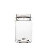 10x 250g Plastic Honey Jars Lids - Square Clear Food Grade Packaging Containers V238-SUPDZ-32706696183888
