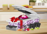 Vegetable Chopper with Container for Salad Prep White V1263-JX-7122-1