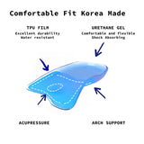 2X Pair Half Insoles Shoe Inserts M Size Gel Arch Support Foot Pad V274-GM-BI-INSOLE-HF-M2