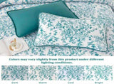 Blue Green Botanical Serenity Coverlet Bedspread Set V745-AC040013C04UA