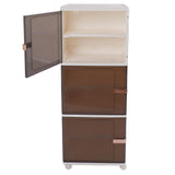 Collapsible Storage Bins Large Capacity Movable Dustproof Stackable Closet Organizer Bins with V1294-YM0901-3116230015813