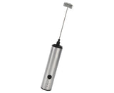 Stainless Steel Electric Milk Frother, Handheld Egg Beater, USB Charging, Mini Mixer V1263-JX-2937