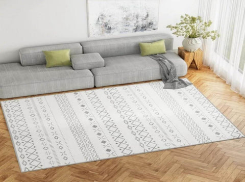 Artiss Rug 200x290cm Area Rug Washable Mat Large Carpet Soft Short Pile Una FLR-BSM02-200X290-BK