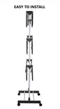 CARLA HOME Folding 3 Tier Clothes Laundry Drying Rack with Stainless Steel Tubes for Indoor & LSB-36029