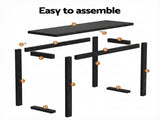 Artiss Console Table 110CM Black FUR-Y-CST-01-BK