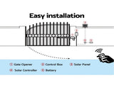 LockMaster Single Swing Gate Opener 500KG 20W Solar Panel GO-SWING-EK700M-20W-SOLAR