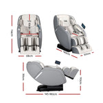 Livemor 4D Massage Chair Electric Recliner Home Massager Gary MASCHR-4D-1AIR-GRBG