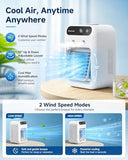 Portable Air Conditioners, Personal Cooling Fan with Humidifier, Rechargeable Mini Air Cooler for V1107-723-79509