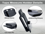 2 Pack Tape Measure Holder for Belt, Low-Profile Tape Measure Belt Clip, Fits up to Tool Belt, Tape V1192-AZ-W-2769