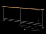 Levede Narrow Console Table Adjustable Behind Couch Side Power Ports Entryway NI1092-BR-AU