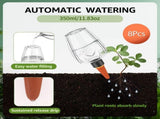8Pcs 350ml Plant Watering Globe Attractive and Practical for Automatic Watering of Room Balcony and V1366-AZ2-W-15003