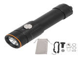 Dive Flashlight 5000LM 110m IP68 Water Resistant 6 Modes Super Bright Rechargeable Underwater Torch V1294-YM0901-3119240156611