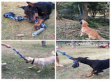 Spring Pole Dog Rope Toy Dog Tug of War Toy Outdoor Hanging Exercise Rope for Pet V1294-YM0717-10117304