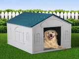 PaWz Dog Kennel Outdoor Indoor Pet Plastic L Blue PT1081-L-BL