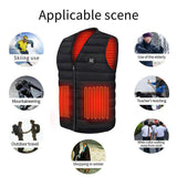 L Electric Vest Heated Jacket USB Thermal Warm Heat Pad Winter Body Warmer Unisex V201-W12983750